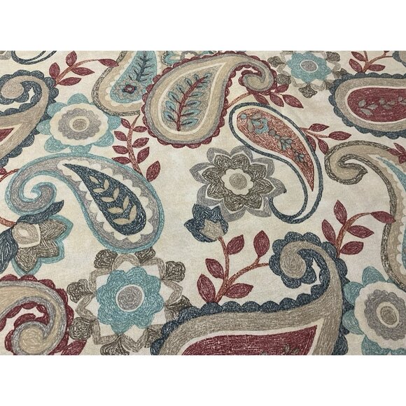 Richloom Solarium Fabric Paisley Floral Screen Print Home Decor Weight 5 Yards - Picture 7 of 16